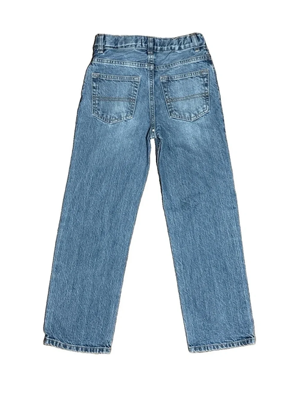 Osh Kosh Bgosh Kids Boys Sz 7R STR Classic Denim Blue Jeans Med Wash Adj. Waist